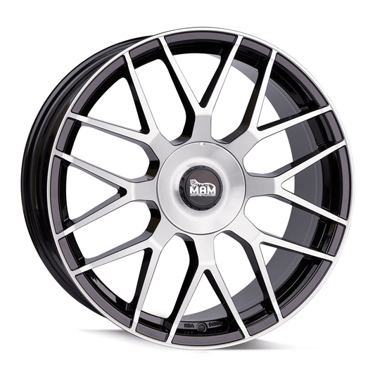 MAM GT1 Black Front Polish - 19x8.5 | 5x112 | +30 | 66.6mm