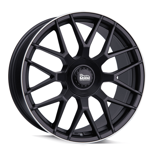 MAM GT1 Matt Black Lip Polish - 22x10 | 5x112 | +20 | 66.6mm