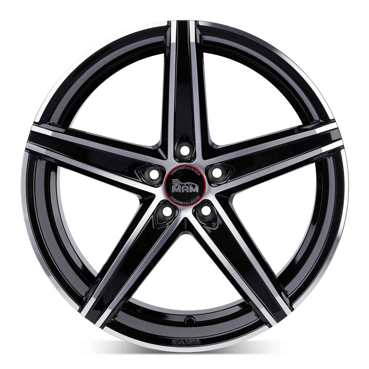 MAM OX-18 Black Front Polish - 19x8.5 | 5x108 | +45 | 72.6mm