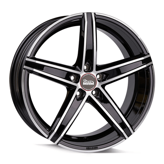 MAM OX-18 Black Front Polish - 19x8.5 | 5x108 | +45 | 72.6mm