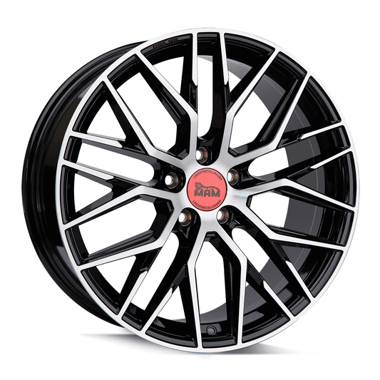 MAM RS4 Black Front Polish - 17x7.5 | 5x108 | +45 | 72.6mm