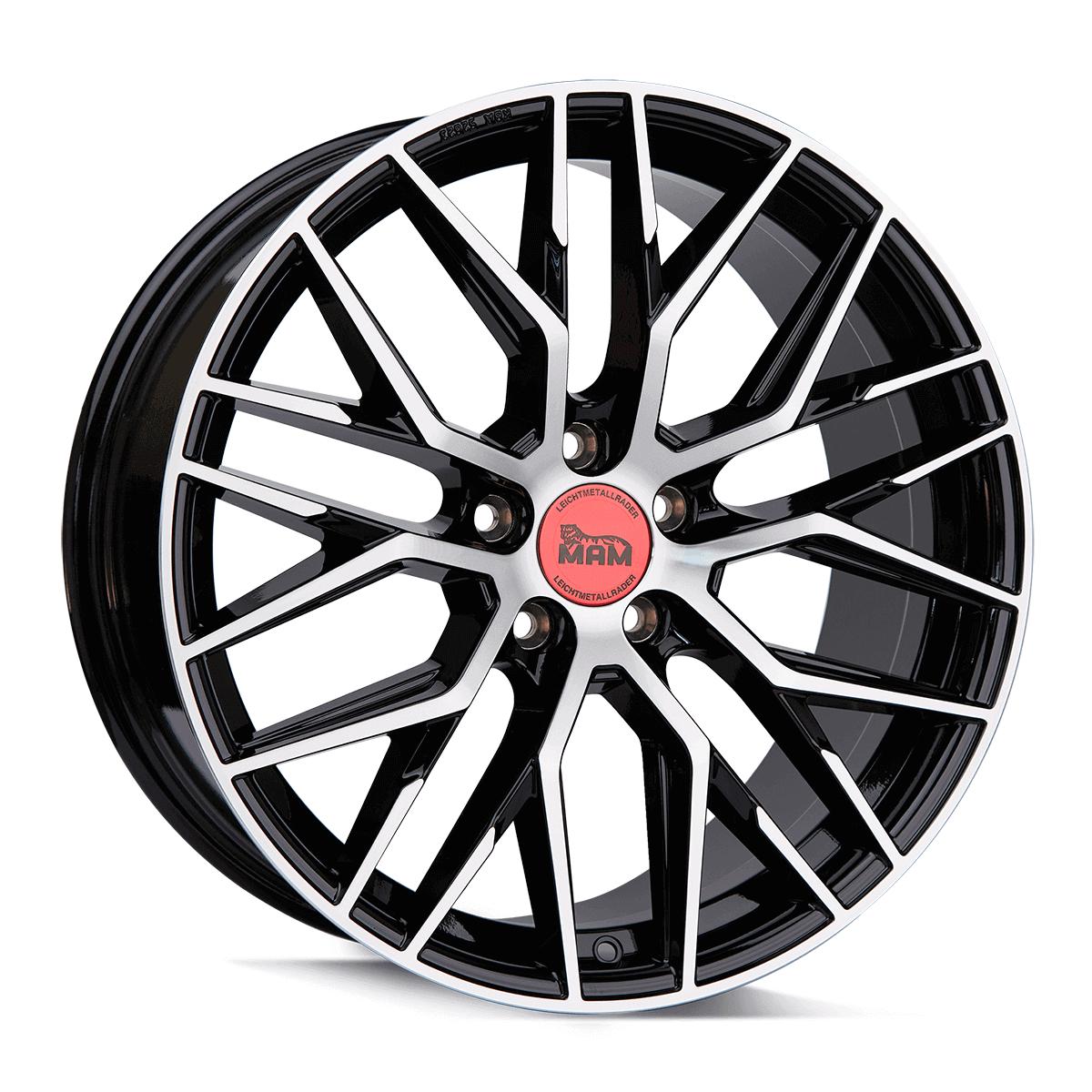 MAM RS4 Black Front Polish - 20x8.5 | 5x120 | +35 | 72.6mm