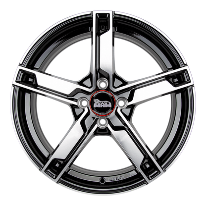 MAM W4 Black Front Polish - 16x6.5 | 5x100 | +38 | 63.4mm