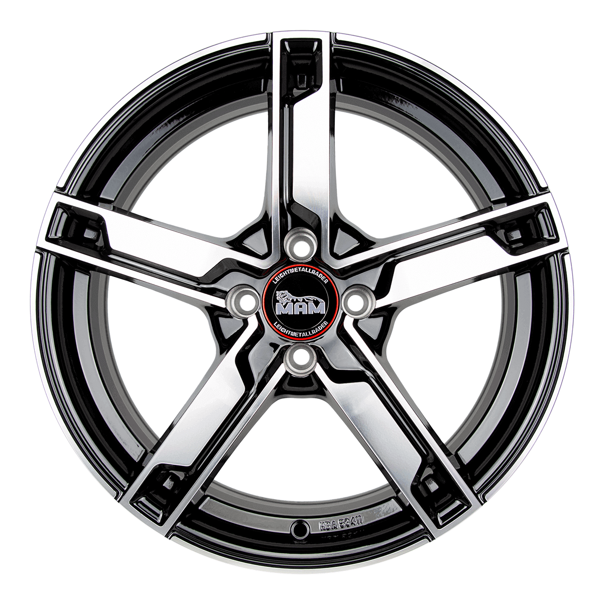 MAM W4 Black Front Polish - 18x7.5 | 5x112 | +44 | 66.6mm