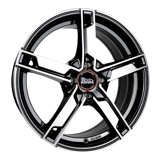 MAM W4 Black Front Polish - 17x7 | 5x100 | +35 | 57.1mm