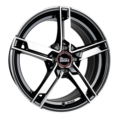 MAM W4 Black Front Polish - 18x7.5 | 5x112 | +33 | 66.6mm