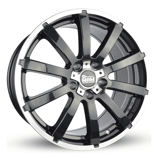 MAM W3 Black Front Polish - 18x8 | 5x112 | +35 | 66.6mm