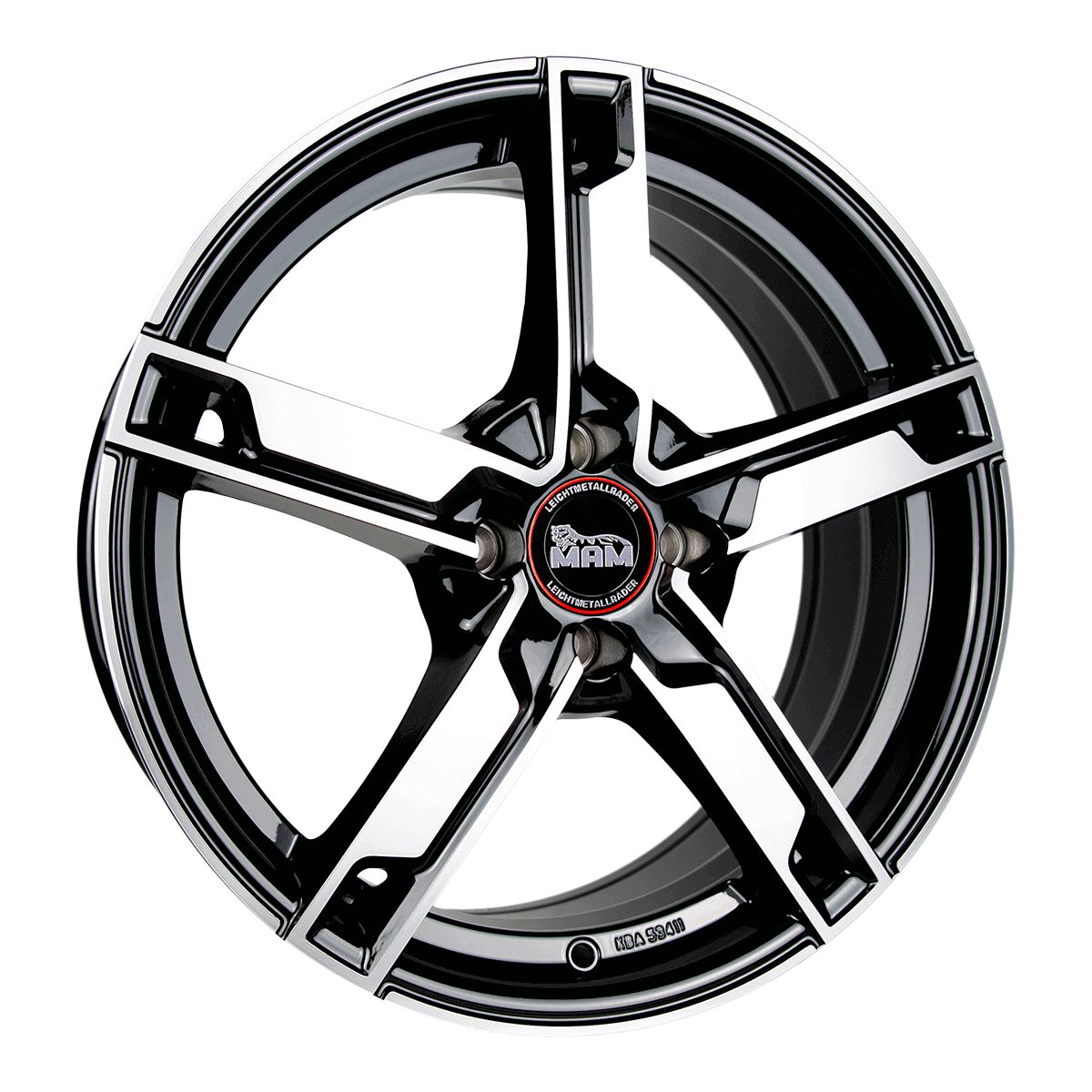 MAM W4 Black Front Polish - 16x6.5 | 4x100 | +35 | 63.4mm