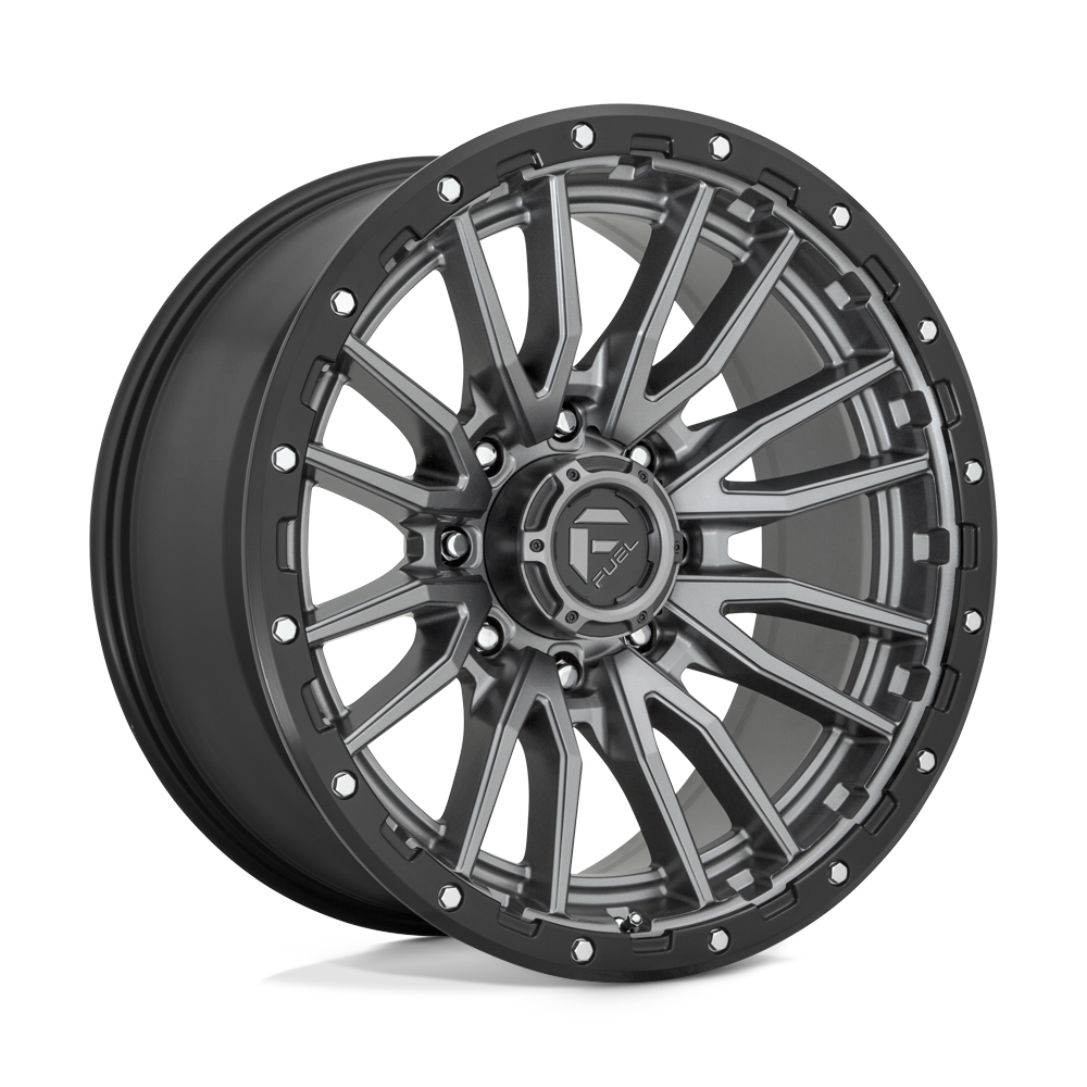 Felger-Fuel-1PC-REBEL-Matte-Gun-Metal-Black-Bead-Ring-22x9.5-8x165.1-18-125.1