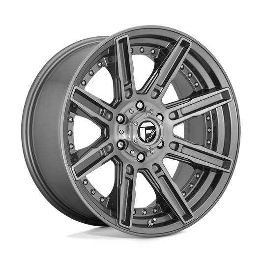 Felger-Fuel-1PC-ROGUE-PLTNM-Brushed-Gun-Metal-Tinted-Clear-20x10-6x139.7-et1-106.1