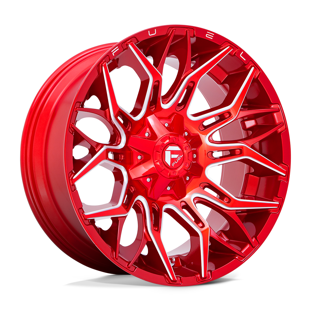 Felger-Fuel-1PC-TWITCH-Candy-Red-Milled-22x8-8x165.1-18-125.1