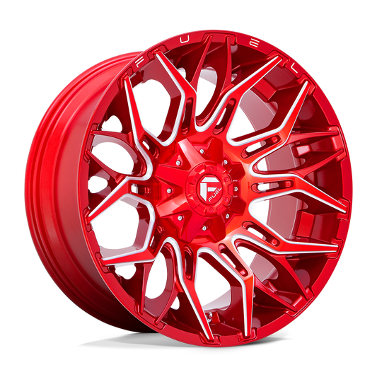 Felger-Fuel-1PC-TWITCH-Candy-Red-Milled-22x8-8x165.1-18-125.1