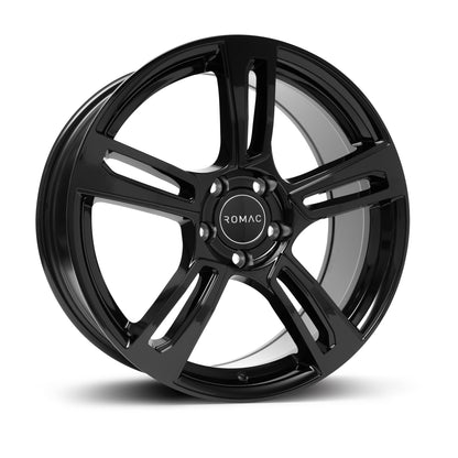 Romac Edge Gloss Black - 17x7 | 4x108 | +42 | 73.1mm