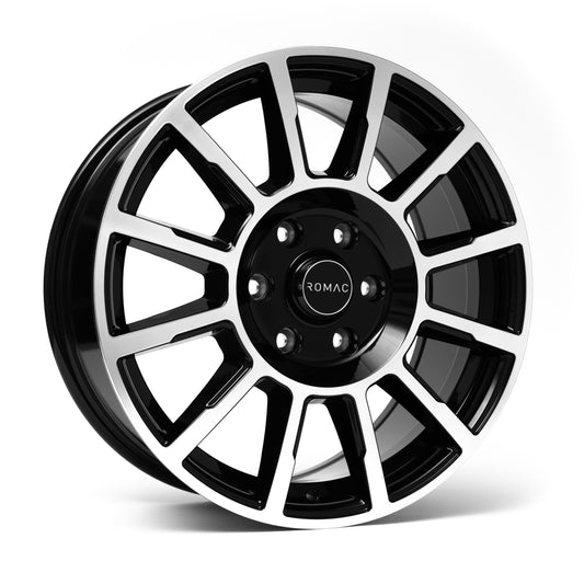 Romac Stealth Black/Polish - 16x6.5 | 5x112 | +50 | 66.6mm