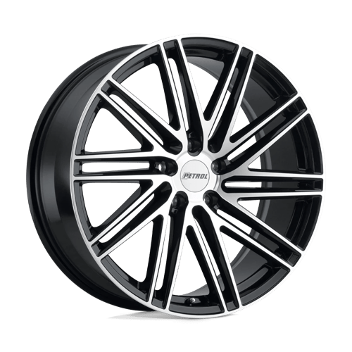 Felger-Petrol-P1C-Gloss-Black-W/-Machined-Face-20x8.5-5x120-35-76.10mm