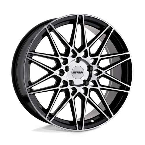 Felger-Petrol-P3C-Gloss-Black-W/-Machined-Face-20x8.5-5x108-40-72.10mm