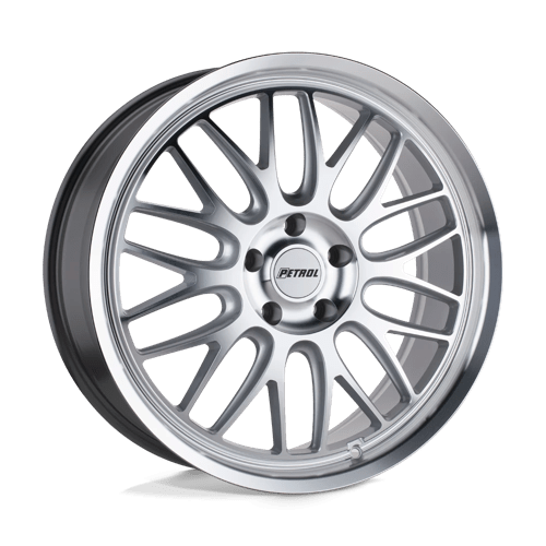 Felger-Petrol-P4C-Silver-W/-Machined-Face-&-Lip-20x8.5-5x114.3-40-76.10mm