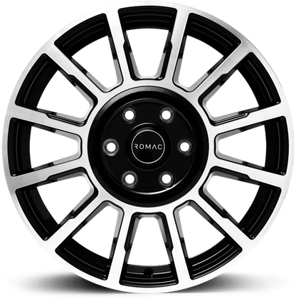 Romac Stealth Black/Polish - 18x7.5 | 6x120 | +50 | 74.6mm