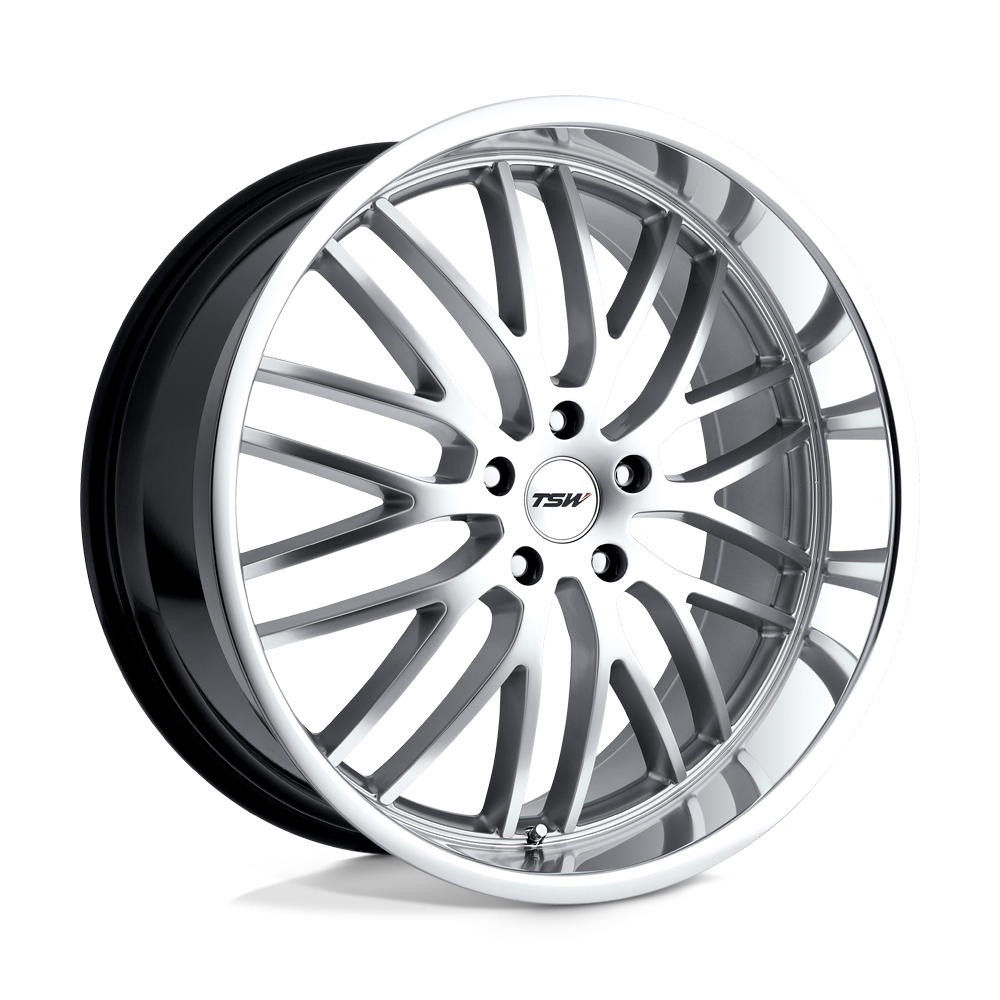 Felger-TSW-SNETTERTON-Hyper-Silver-W/-Mirror-Cut-Lip-19x8.5-5x112-et45-72.1